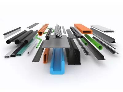 Diverse Kunststoffprofile aus thermoplastischen Kunststoffen